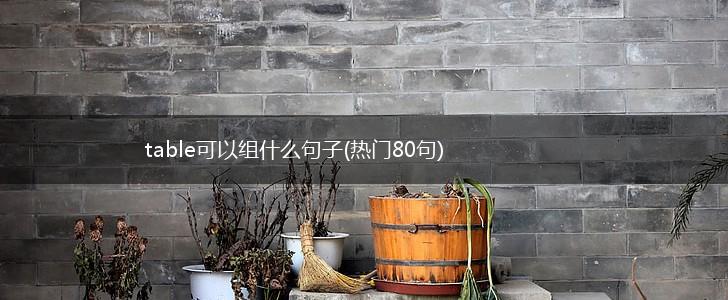 table可以组什么句子(热门80句),第1张