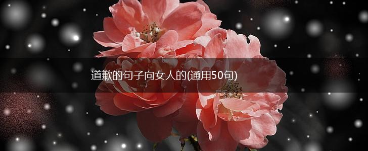 道歉的句子向女人的(通用50句),第1张
