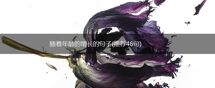 随着年龄的增长的句子(推荐46句),第1张