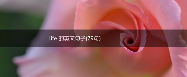 life 的英文句子(79句),第1张