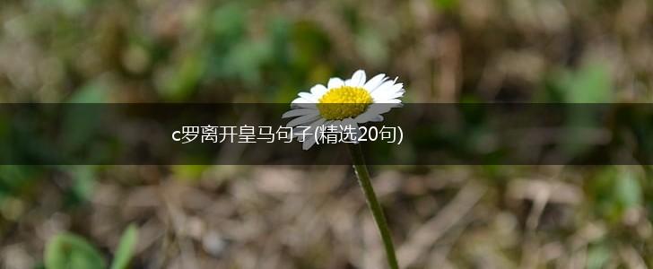 c罗离开皇马句子(精选20句),第1张