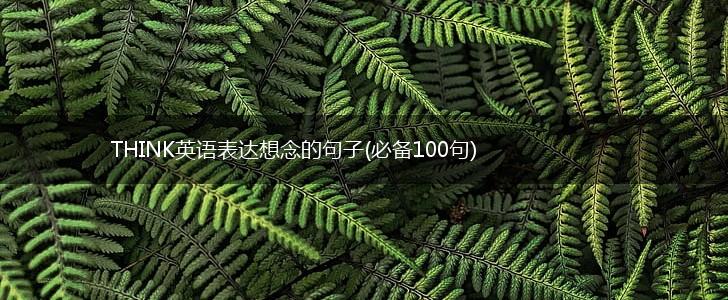 THINK英语表达想念的句子(必备100句),第1张