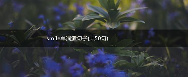 smile单词造句子(共50句),第1张