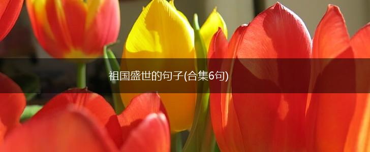 祖国盛世的句子(合集6句),第1张