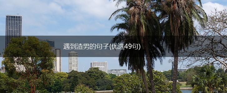 遇到渣男的句子(优选49句),第1张