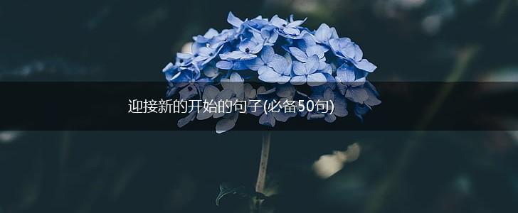迎接新的开始的句子(必备50句),第1张