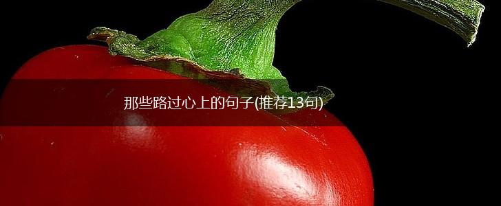 那些路过心上的句子(推荐13句),第1张