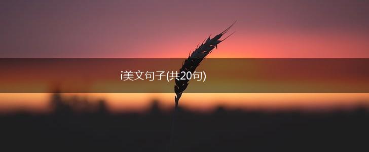 i美文句子(共20句),第1张