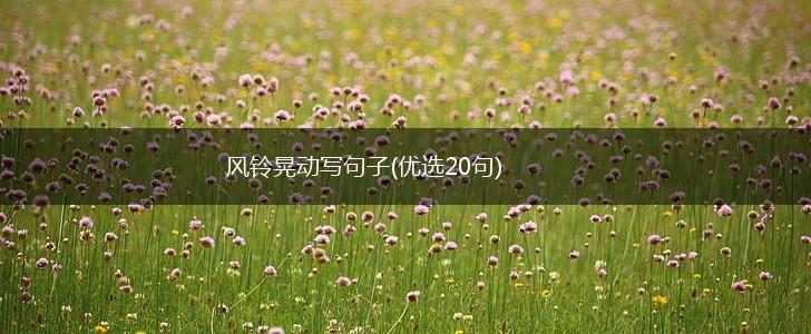 风铃晃动写句子(优选20句),第1张