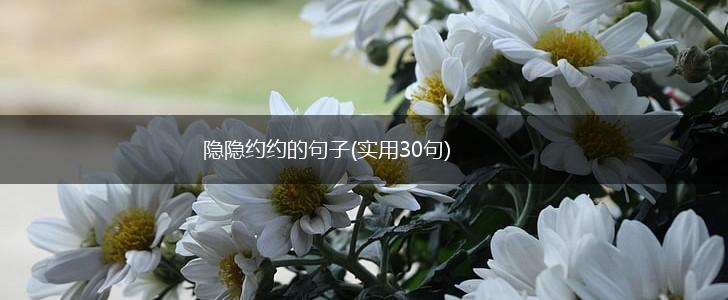 隐隐约约的句子(实用30句),第1张