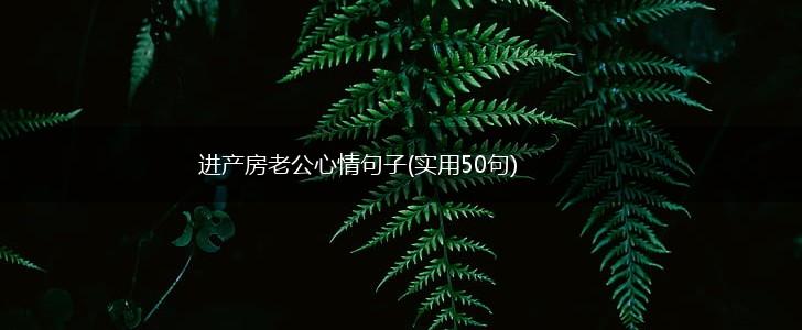 进产房老公心情句子(实用50句),第1张