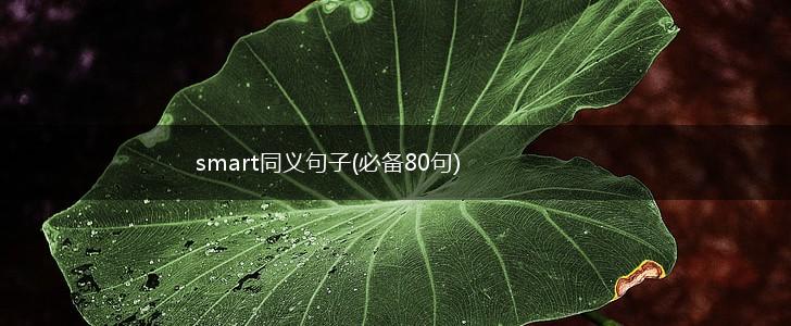 smart同义句子(必备80句),第1张