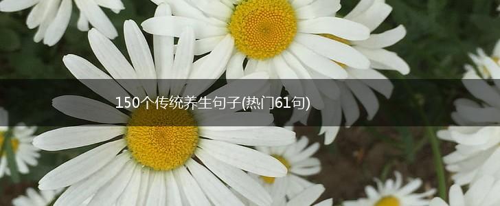 150个传统养生句子(热门61句),第1张