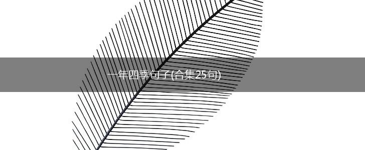 一年四季句子(合集25句),第1张