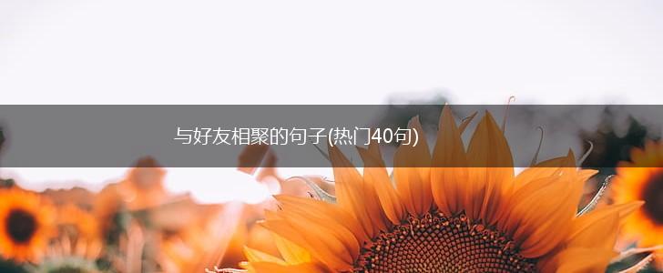 与好友相聚的句子(热门40句),第1张
